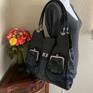 NWOT High Fashion Genuine Pebbled Leather Bag